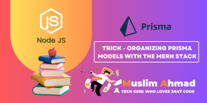 Node JS - Prisma - Trick - Organizing Prisma Models with the MERN Stack