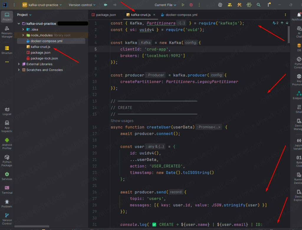 kafka-vs-database-22-nodejs-code-file-added-for-crud-operations