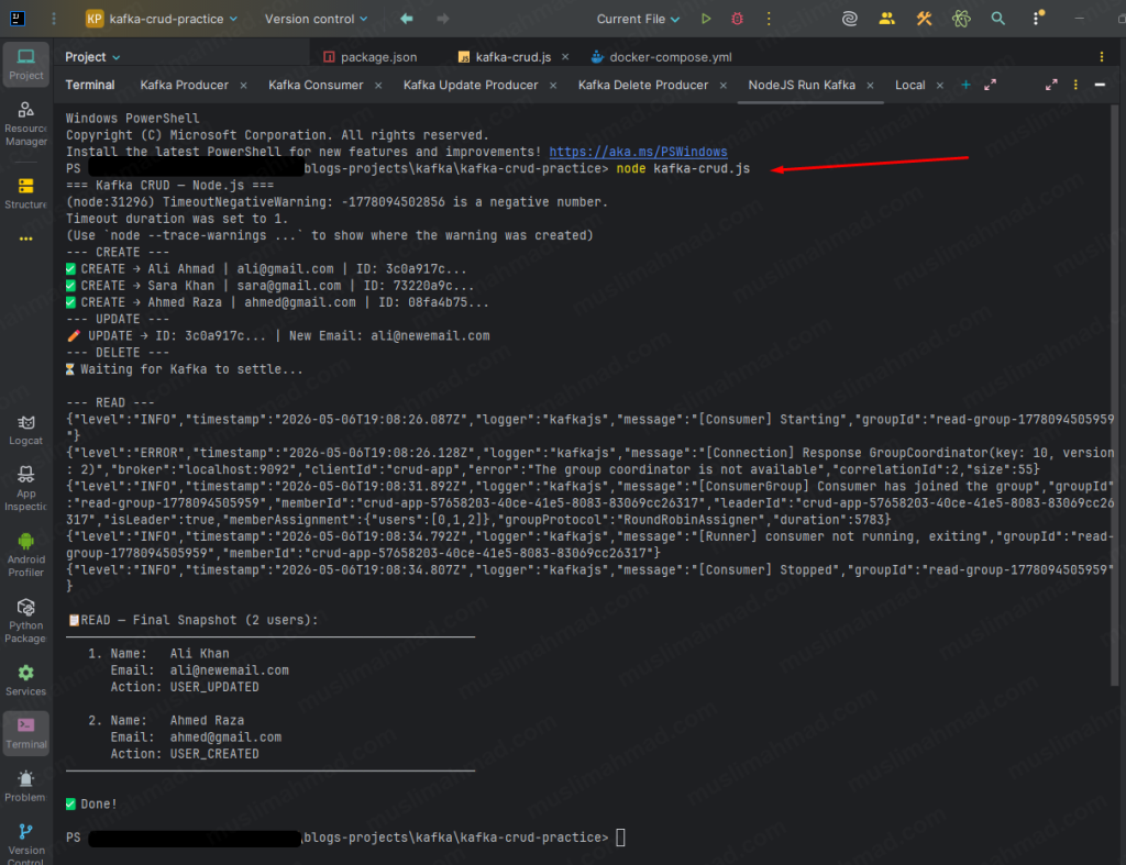 kafka-vs-database-23-nodejs-code-file-run-and-showing-result